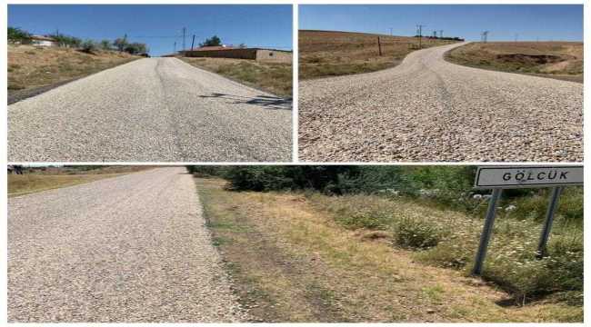 Kırşehir köylerinde asfalt yol çalışması yapıldı