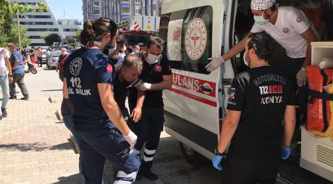 Konya'da, bir iş yerinde doğal gaz patlaması meydana geldi, bölgeye çok sayıda itfaiye ve sağlık ekibi sevk edildi.
