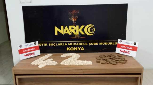 Konya'da uyuşturucu operasyonunda 8 şüpheli gözaltına alındı