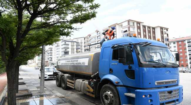 Mamak'ta temizlik çalışması 