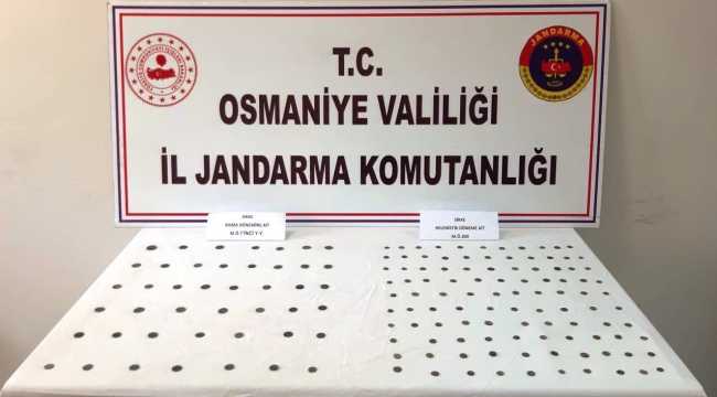Osmaniye'de 148 sikke ele geçirildi