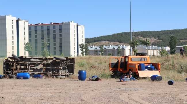 Sivas'ta KBRN tatbikatı gerçeğini aratmadı
