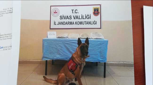 Sivas'ta yol uygulamasında 11 kilo uyuşturucu ele geçirildi