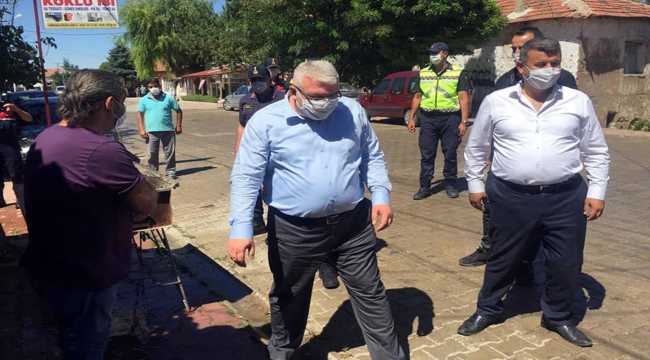 Sorgun'a bağlı Bahadın beldesinde Kovid-19 denetimi