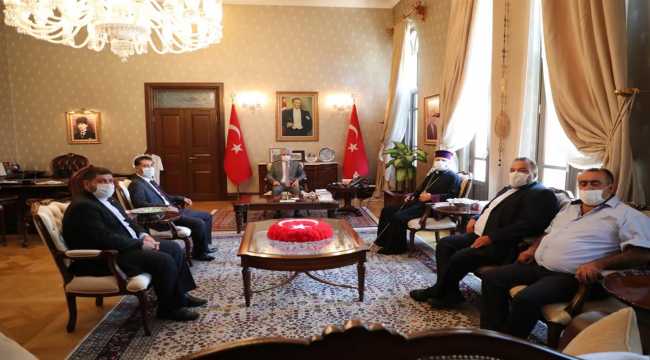 Türkiye Ermenileri Patriği Maşalyan'dan Hatay Valisi Doğan'a ziyaret