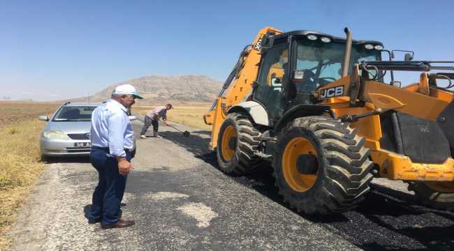 Ulaş'ta asfalt yama çalışmaları devam ediyor