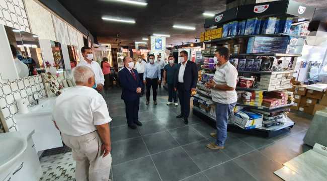 Yılmaz ve Ertaş Kovid-19 denetimlerine katıldı