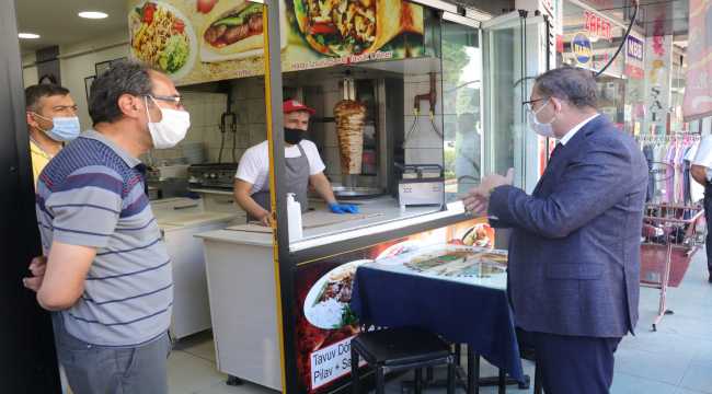 Yozgat'ta Kovid-19 tedbirleri denetimi
