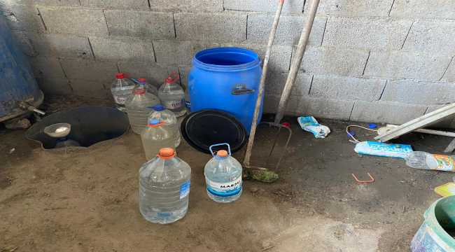 Adana'da 2 bin 280 litre sahte içki ele geçirildi