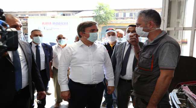 Afyonkarahisar, Karaman ve Aksaray'da Kovid-19 tedbirleri denetimi