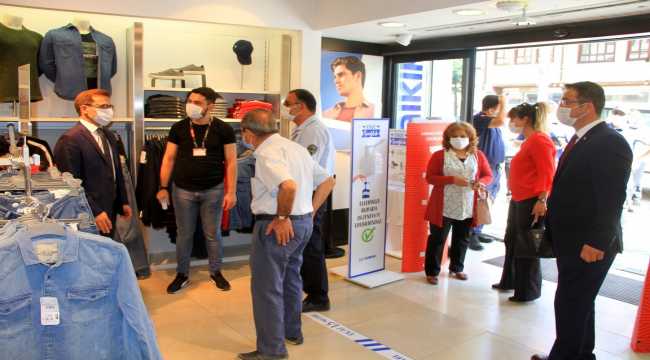 Beypazarı Kaymakamı Ayca'dan Kovid-19 denetimi