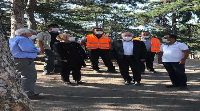 Güdül Kaymakamı ve Belediye Başkanı, İnönü Mağaraları ile Sorkun Gölet'inde incelemelerde bulundu 