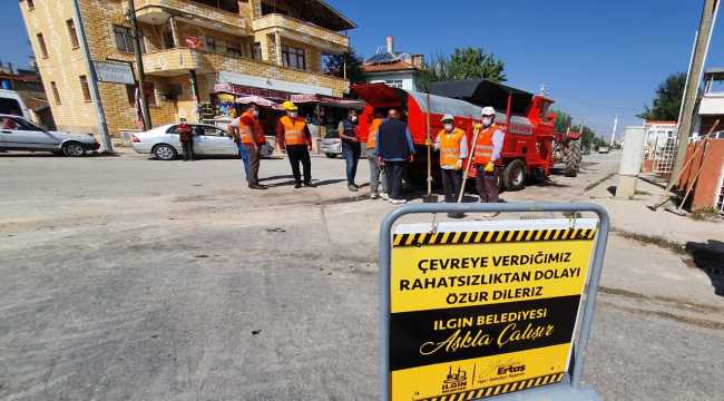 Ilgın Belediyesi, atıl asfaltlarda 