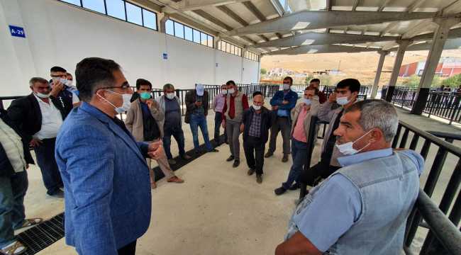 Ilgın Belediyesi kapalı hayvan pazarı inşaatı tamamlanıyor