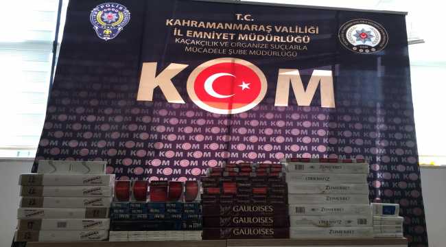 Kahramanmaraş'ta kaçak sigaralar toprağa gömülü bulundu