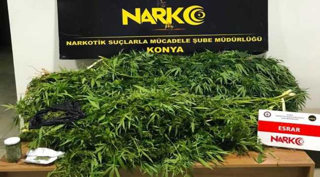 Konya'da uyuşturucu operasyonunda 21 zanlı yakalandı