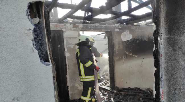 Kulu'da çıkan yangında müstakil ev kullanılmaz hale geldi