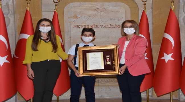 Nevşehir'de Devlet Övünç Madalyası ve Beratı Tevcih Töreni
