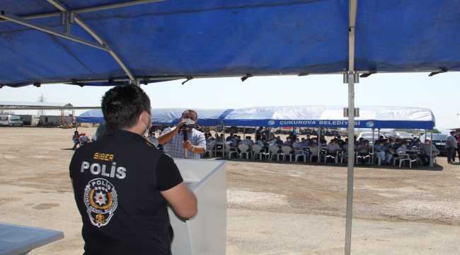 Polisten belediye personeline 