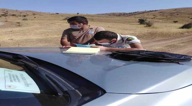 Sivas'ta çil kekliği avlayan 4 avcıya 23 bin lira ceza 