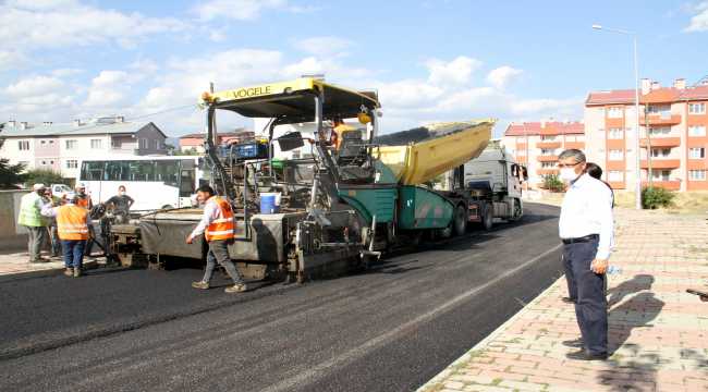 Suşehri'nde asfalt çalışmaları