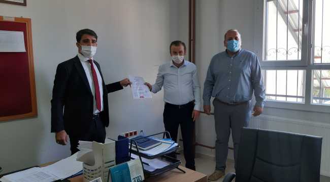 Tufanbeyli'de bir okula 