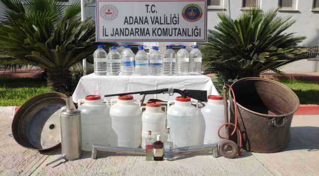 Adana'da 334 litre sahte içki ele geçirildi
