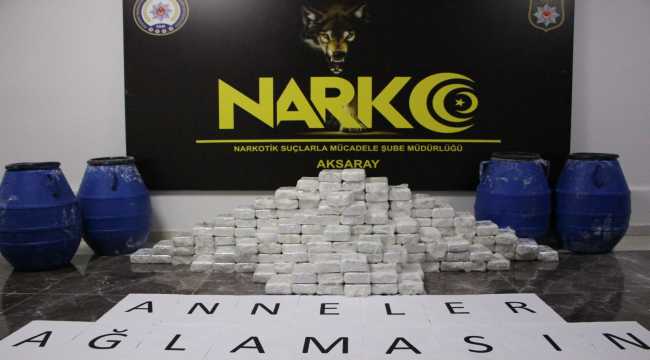 Aksaray'da 106 kilo eroinin ele geçirildiği operasyona 5 tutuklama