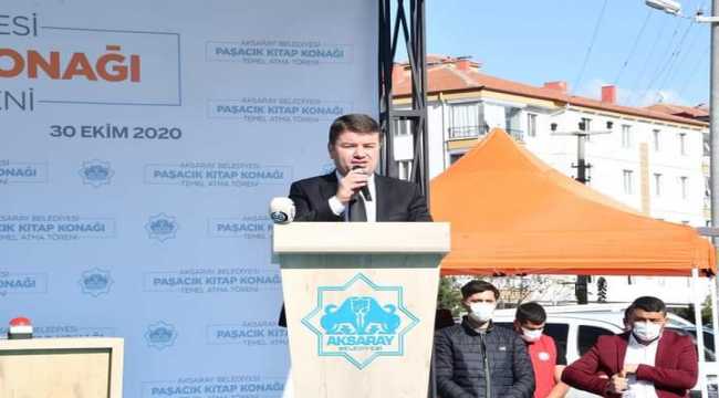 Aksaray'da kitap konağının temeli atıldı