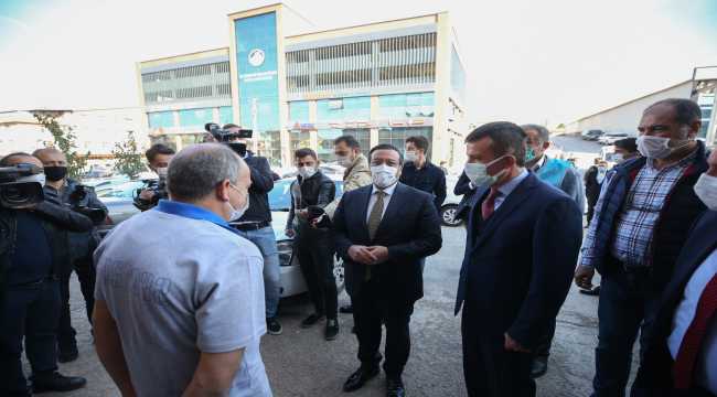 Altındağ'da iş yerlerinde Kovid-19 tedbirleri denetlendi