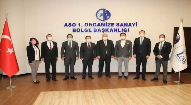 Belarus'un Ankara Büyükelçisi Viktor Rybak ASO 1. OSB'yi ziyaret etti