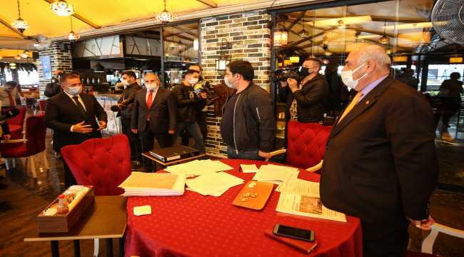 Çankaya'da Kovid-19 tedbirleri denetlendi