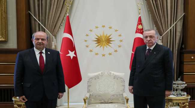 Cumhurbaşkanı Erdoğan, KKTC Başbakanı Tatar'ı kabul etti