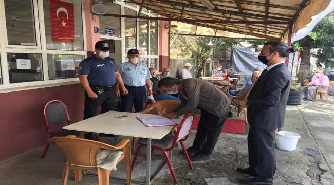 Derebucak'ta Kovid-19 denetimleri sürüyor