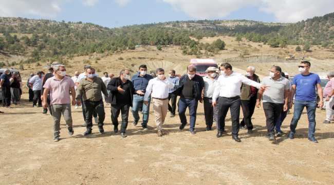 Karacaoğlan Göleti'nde çalışmalar başladı