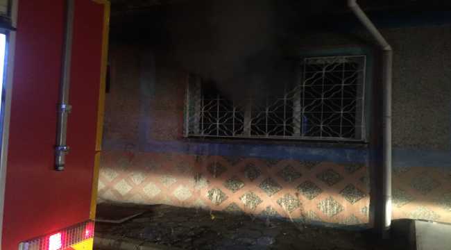 Evini kundakladığı iddia edilen kiracı gözaltına alındı