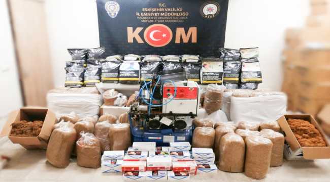Eskişehir'de kaçak sigara operasyonunda 4 şüpheli gözaltına alındı
