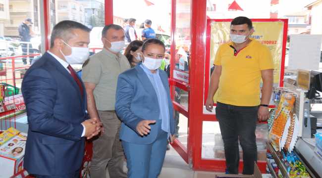 Gölbaşı'nda Kovid-19 tedbirleri denetlendi