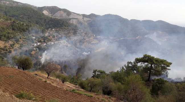 GÜNCELLEME 2 - Mersin'de çıkan orman yangınına müdahale ediliyor