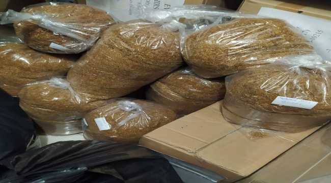 Hatay'da 201 kilogram kaçak tütün ele geçirildi