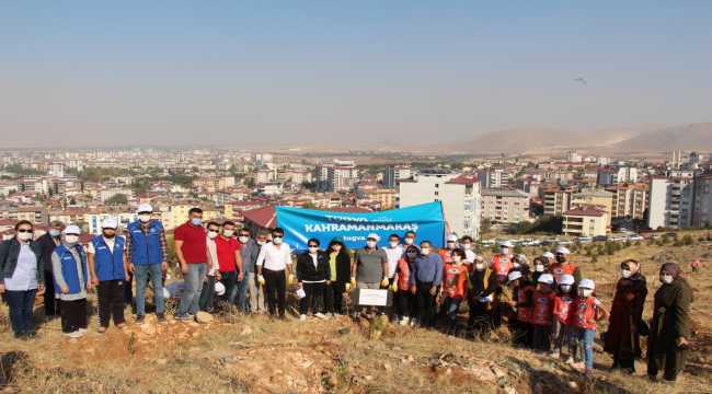 Kahramanmaraş'ta 500 fidan toprakla buluştu 
