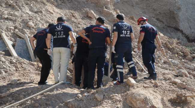 Kahramanmaraş'ta inşaat alanında toprak kayması sonucu 2 işçi öldü