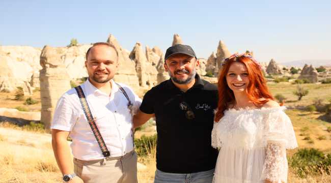 Kapadokya gelin ve damatların doğal stüdyosu oldu