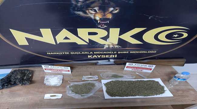 Kayseri'de uyuşturucu operasyonunda 3 zanlı yakalandı