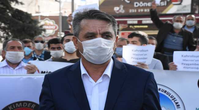  Kayseri Gönüllü Kültür Kuruluşları, Macron'un İslam karşıtı açıklamalarını protesto etti