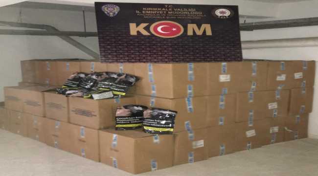 Kırıkkale'de 990 kilogram kaçak tütün ele geçirildi