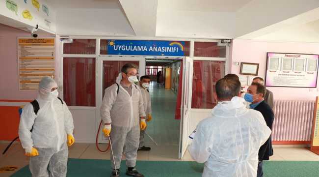 Kırıkkale'de dezenfekte çalışmaları devam ediyor