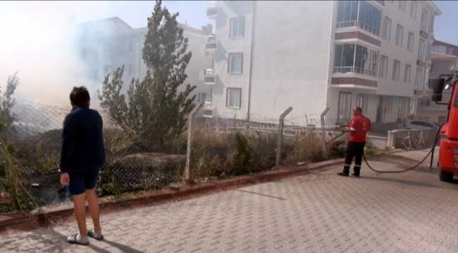 Kırşehir'de ot yangını