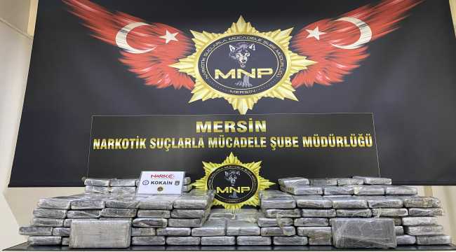 Mersin'de 220 kilogram kokainin yakalandı