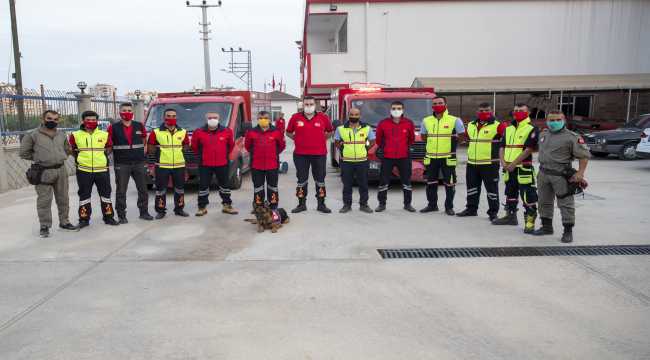Mersin'den İzmir'e destek ekibi gönderildi